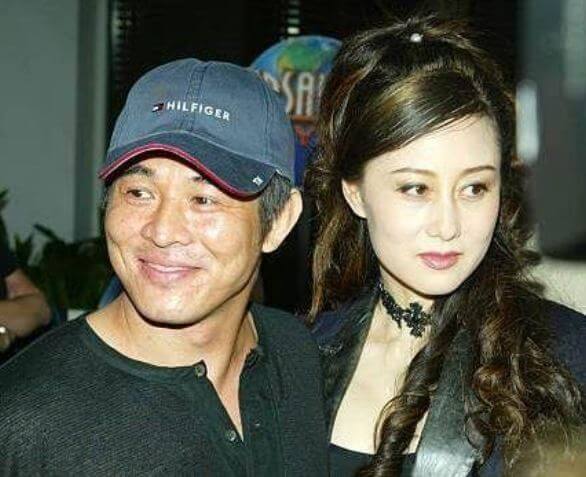 Nina Li Chi with Jet Li.